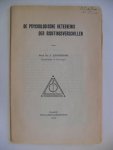 Lindeboom Prof. Dr. J - De psychologische beteekenis ( betekenis) der richtingsverschillen Lindeboom Prof. Dr. J - De psychologische beteekenis ( betekenis) der richtingsverschillen