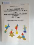 Rosenberg, Holger: - Spendenbelege des Winterhilfswerkes (WHW) und Kriegswinterhilfswerkes (KWHW) 1933- 1945 : überregionale Ausgaben