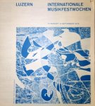 Luzern: - [Prospekt] Internationale Musikfestwochen  Divadelní casopis / Umelecký mesícník. Cislo 5