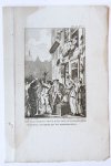 Vinkeles, R. - Prent: 'Het plonderen van 't huis des burgemeesters Joannes Cocquelle te Middelburg' [d.d. 14-4-1747], gravure van R. Vinkeles en C. Bogerts naar J. Buys.