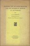 CORNETTE, A.H. - INLEIDING TOT DE OUDE MEESTERS VAN HET KONINKLIJK MUSEUM VAN ANTWERPEN.