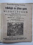 Claerbout, J.. - Droef-Bly-eyndig Vertoog op 't Belegh en Over-gaen van Middelburgh, onder 't Beleyt van Wilhelmus den  Eersten, prince van Oranje, etc. gewonnen den 20 februarij 1574.