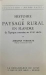 VERHULST Adriaan prof - Histoire du paysage rural en Flandre de l'époque romaine au XVIIIe siècle