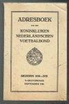  - Adresboek van de KNVB, seizoen 1938-1939