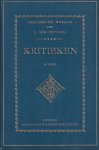 Deyssel, L. van - Kritieken Deyssel, L. van - Kritieken