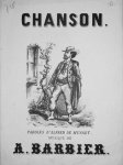 Barbier, A.: - Chanson. Bonjour Suzon. Paroles d`Alfred de Musset