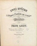 Liszt, Franz: - [R 279, 2] Zwei Stücke aus R. Wagner`s Tannhäuser und Lohengrin. Für das Pianoforte von Franz Liszt. No. 2. Elsa`s Brautzug zum Münster