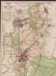 AW Stork - Kaart van het Gooi en omstreken (+ Bussum en Hilversum)