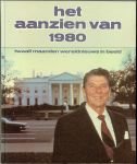 Johan Jongma met Frans Naeff  .. Omslag foto van Roger Sandler  .. de Lay-out Pim Smit - Het aanzien van 1980 .. Twaalf maanden wereldnieuws in beeld ..