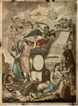 Dirk Sluyter (1790-1852) after Haatje Pieters Oosterhuis (1784-1854) - Antique hand colored print, engraving | Marriage and Birth print [Harkema/Polsma], occasional print, published ca. 1800, 1 p.