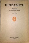 Hindemith, Paul: - Konzert für Violoncello und Orchester Hindemith, Paul: - Konzert für Violoncello und Orchester