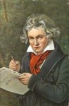 Beethoven, Ludwig van: - [Postkarte] Kudwig van Beethoven. J.K. Stieler