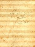 Viotti & Haydn: - [Musikmanuskript d. Zt. mit Duos von Viotti und Joseph Haydn] Six Duos [Es, B, E, D, C, A] Concertants / Pour Deux Violons / Composés / par Mr. Viotti e ...