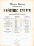 Chopin, F.: - [Op. 6] Oeuvres choisies pour le piano. Nouvelle édition soigneusement revue et corrigée. Deuxième série. Op. 6. 4 mazurkas