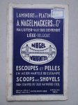 N.n.. - Laminoirs et platineries A. Nagelmackers & Cie. Escoupes et pelles en acier martelé ou estampé. Scoops and shovels from stamped or solid hammered steel.