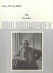 Prof. J.W.N. Le Heux - Oorlogsdagboek 1941 Ginneken