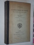 Lambrecht, E. - Catalogue de la Bibliotheque Des Langues Orientales Vivantes, Tome premier linguistique I Philologie, II Langue Arabe
