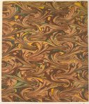 Hop, Jacobus, uit  Amsterdam - Marbled decorated paper 1748 | Dissertatio juridica inauguralis ad Legem 74 [...] ad senatus consultum trebellianum Leiden A. Kallewier 1748, (4)+23 pp.