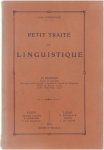 Antoine GRÉGOIRE - Petit traité de linguistique