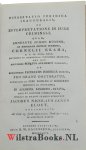 Elout, Jacobus Nicolaus Janus - Dissertatio juridica inaugurale de interpretatione in jure criminali / Jacobus Nicolaus Janus Elout