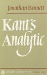 KANT, I., BENNETT, J. - Kant's Analytic.