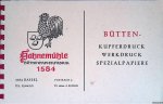 Various - Bütten - Kupferdruck, Werkdruck, Spezialpapiere