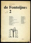 ENGELEN, Gert van / DIJL, Frank van (redactie) - de Fonteijne: 2. Literair kwartaalblad. Zomer 1981