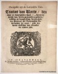 N/A, - Overgeset uyt de Latijnsche tale. Tractaet van vrede, den twee en twintighsten April 1674, binnen de stadt van Keulen gemaeckt ende ghesloten, tusschen de ... Heeren Staten Generael der Vereenighde Nederlanden ... ende den Heere Bisschop van M...