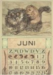 HOYTEMA, Theo van [HOIJTEMA] - Kalenderblad T. v. Hoytema - Maki met jong - juni - kalenderjaar 1916.