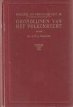 FRANÇOIS, MR. J.P.A - Grondlijnen van het Volkenrecht