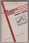 - His masters voice hoofd-catalogus 1932-1933 - His masters voice hoofd-catalogus 1932-1933