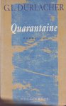Durlacher, Gerhard Leopold - Quarantaine: Verhalen Durlacher, Gerhard Leopold - Quarantaine: Verhalen