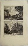 J. Bulthuis, K.F. Bendorp - Antieke prent Zeeland: 't Dorp Oostkapelle. / Aagte Kerk.