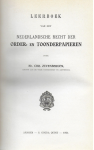 Zevenberge, Mr. Chris. - Leerboek van het Nederlandsche recht der Order- en Toonderpapieren.