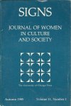 redactie - SIGNS Journal of women in culture and society, volume 11 number 1