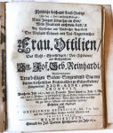 Neunesius, Ortolphus - Christliche Leich- und Trost-Predigt [...] Bey Christlicher und Volckreicher Begräbnüß der [...] Frau Ottilien, Des [...] Hn. Jos. Seb. Reinhardi [...] Hauss-Ehre, gebohrner Teubelin. Schmalkalden Justus Valentin Fleischhauer 1674
