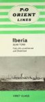 P and O Orient - Brochure P and O Orient Lines Iberia 30.000 tons First class