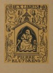 Eeckhout, Paul. - Exlibris voor Pierre Kluyskens.