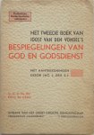 Vondel Joost van den aantekeningen Zeij Jac J - Het tweede boek van Joost van den Vondel`s Bespiegelingen van God en Godsdienst