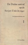Kate, F.P. ten - De Duitse aanval op de Sowjet-Unie in 1941. Een krijgsfeschiedkundige studie