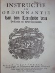  - Instructien van den hoven van Hollandt, Zeelandt ende Vrieslandt