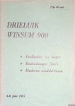 Ranitz, S.M.S. de - Drieluik Winsum 900: oudheden en kunst; hedendaagse foto's; moderne schilderkunst: 3-8 juni 1957