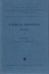 Maternvs, Firmicvs (Firmicus Maternus) - Mathesis