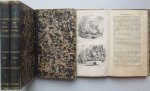 Redactie - Het Leeskabinet; Mengelwerk tot Gezellig Onderhoud voor beschaafde kringen 1838 4 vols text complete with plates