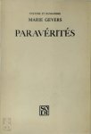 Marie Gevers - Paravérités [40 ex. num.]