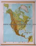  - Schoolkaart / wandkaart van Noord-Amerika