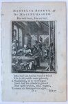 Luyken, Jan (1649-1712) and Luyken, Caspar (1672-1708) - Antique print/originele prent: De Naaldemaaker/The Needler. Luyken, Jan (1649-1712) and Luyken, Caspar (1672-1708) - Antique print/originele prent: De Naaldemaaker/The Needler.