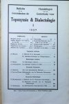  - Bulletin de la Commission Royale de Toponymie & Dialectologie / Handelingen van de Koninklijke Commissie voor Toponymie & Dialectologie 1927 - 1947, 1951 -1996