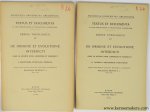 Richter, Willelmus. - De origine et evolutione interdicti. Usque ad aetatem ivonis cartonensis et paschalis II. I: Scriptores, epistolae, concilia. II: Decreta romanorum pontificum. [ 2 volumes ].