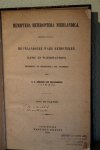 SNELLEN VAN VOLLENHOVEN, S.C. - Hemiptera Heteroptera Neerlandica. De Inlandsche Ware Hemipteren (Land- en Waterwantsen) beschreven en meerendeels ook afgebeeld door.